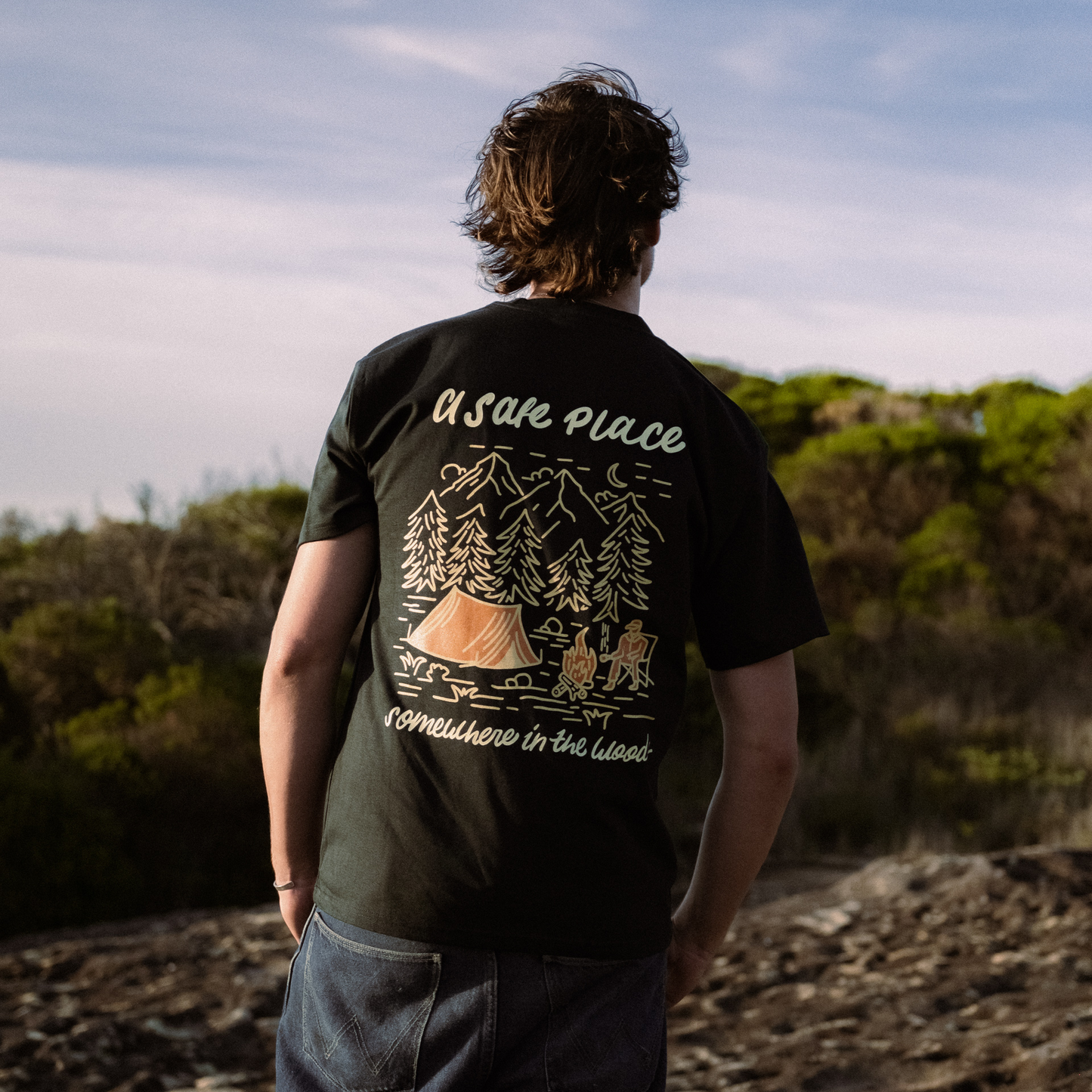Somewhere In The Woods - Pine Green Tee