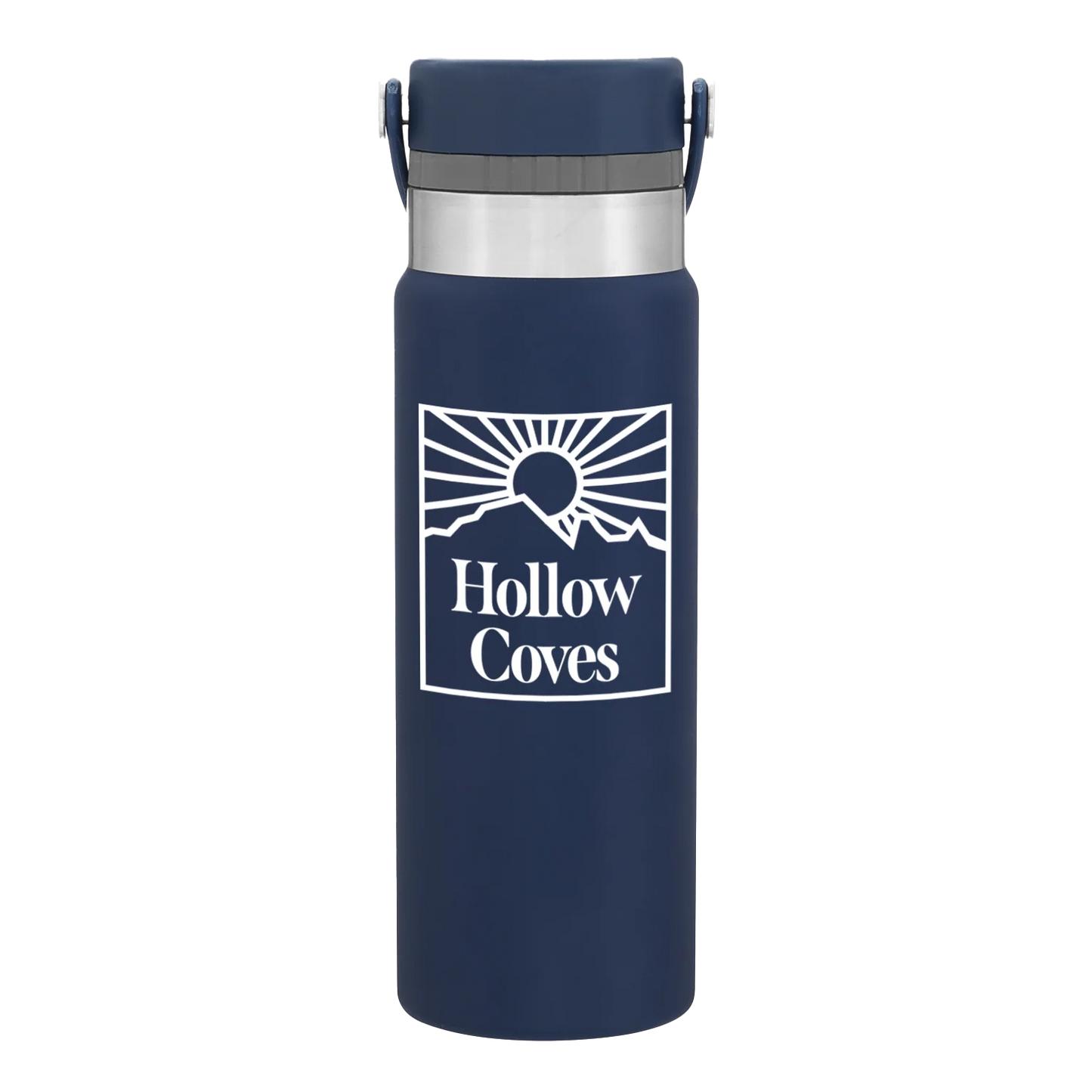 Hollow Coves Navy Water Bottle