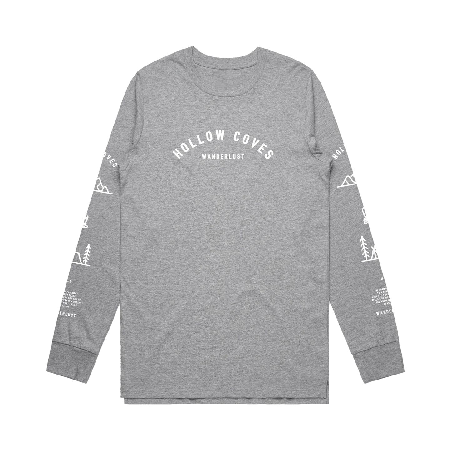 Wanderlust Grey Longsleeve T-Shirt