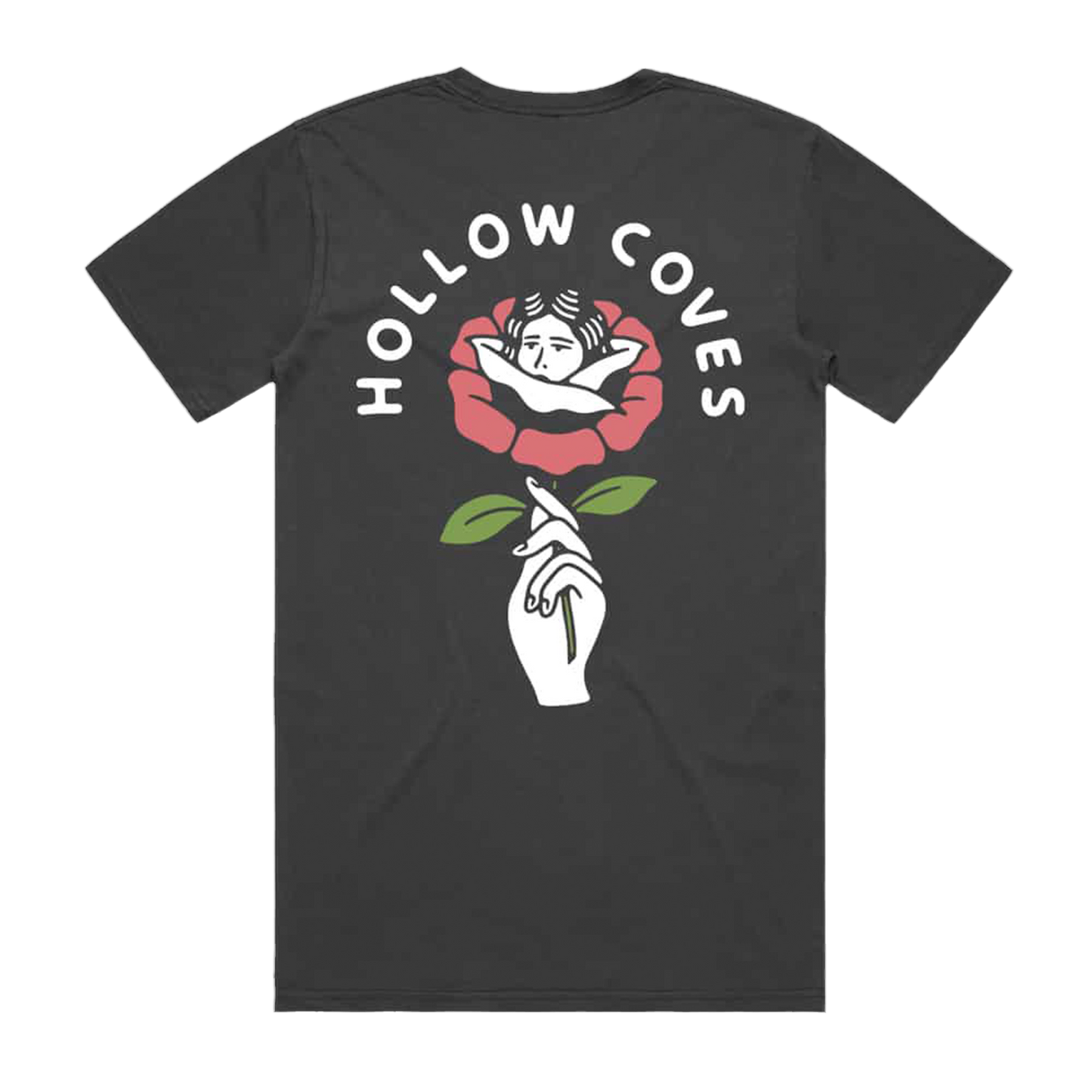 Flower Faded Black T-shirt