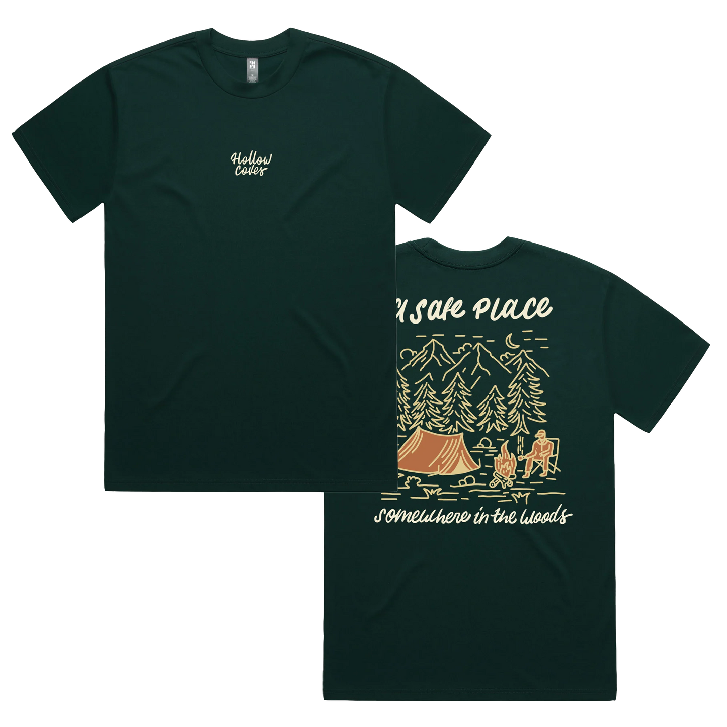 Somewhere In The Woods - Pine Green Tee