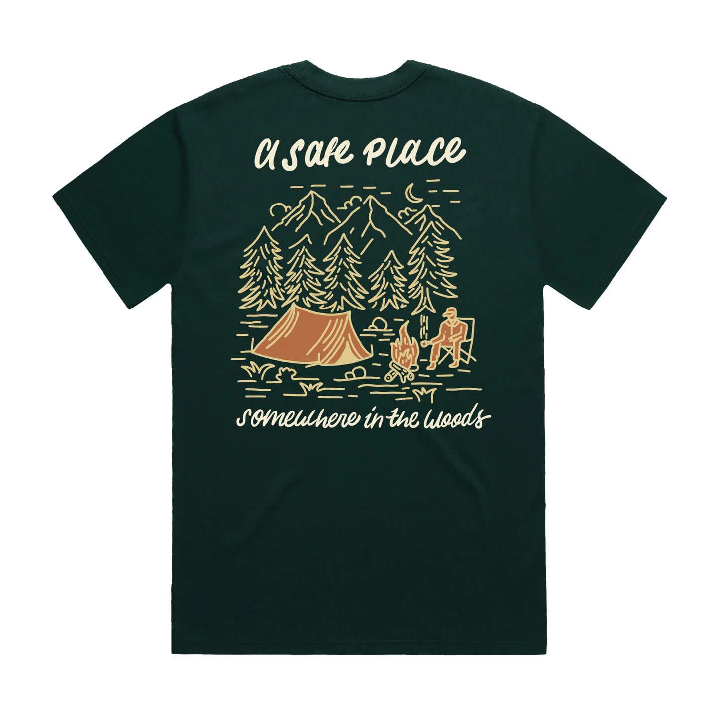 Somewhere In The Woods - Pine Green Tee