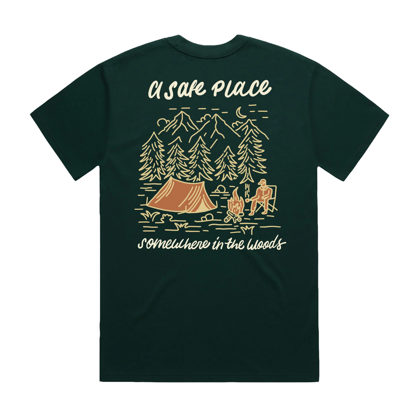 Somewhere In The Woods - Pine Green Tee