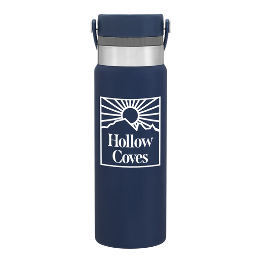 Hollow Coves Navy Water Bottle