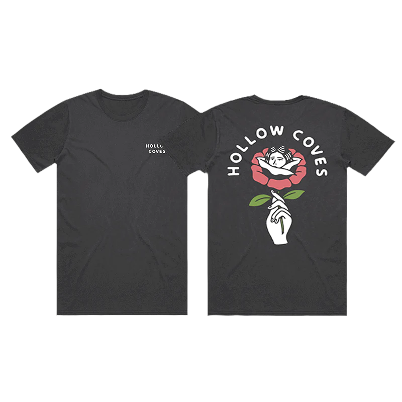 Flower Faded Black T-shirt